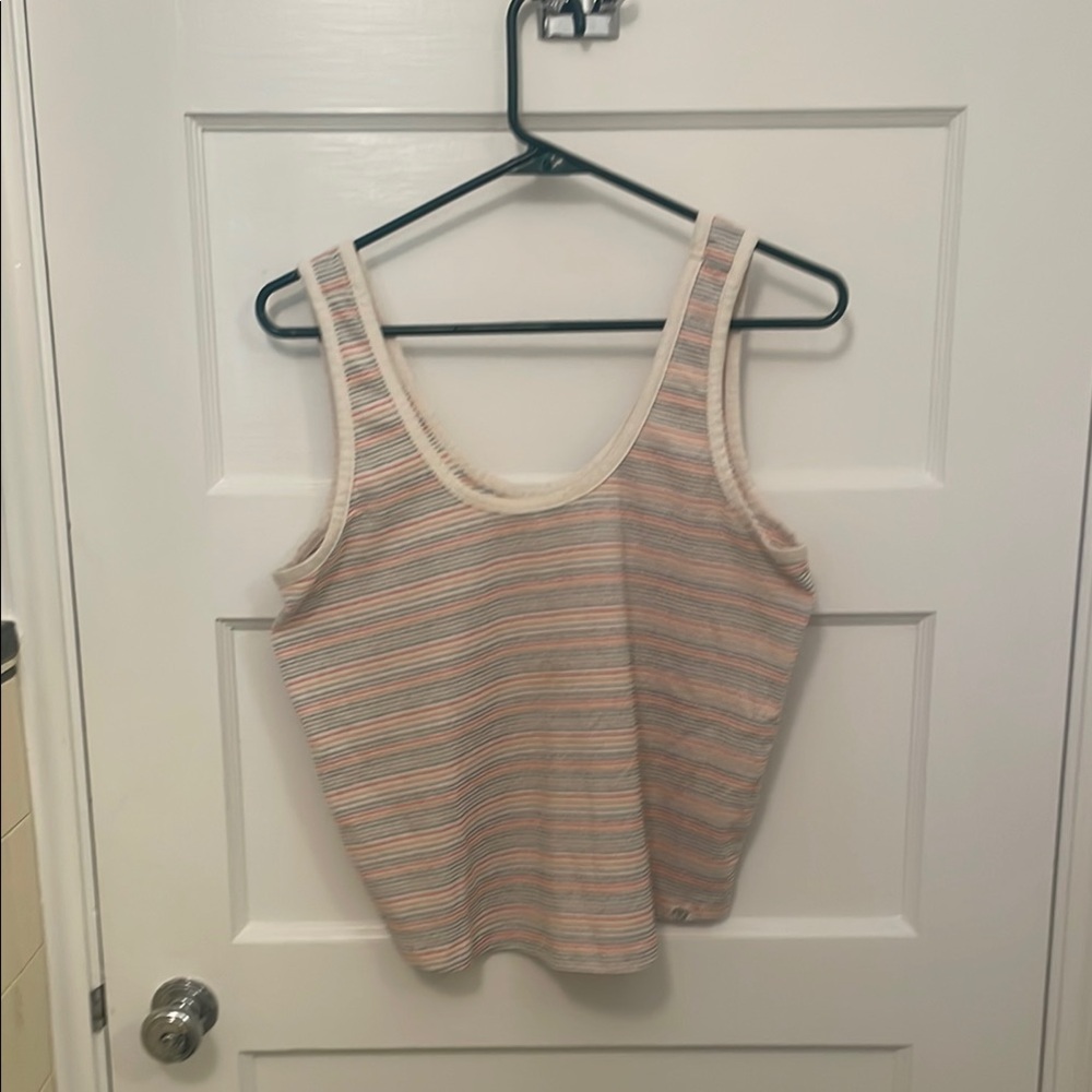 Recycled cotton Striped Tank Top